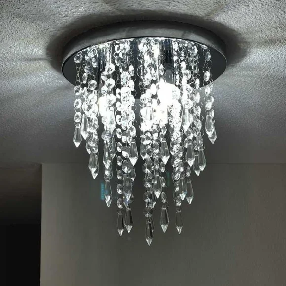 Acrylic Flush Mount Light Fixture - Picture 8 of 8